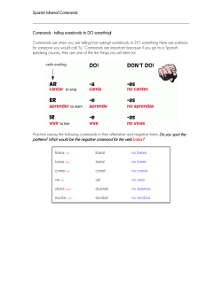 informal commands overview