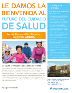 Kaiser Permanente: Redwood City New Hospital Fact Sheet