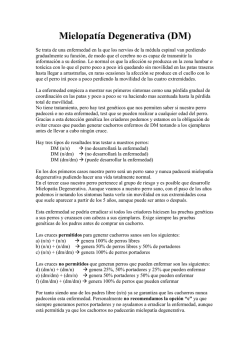 Mielopat&iacute;a Degenerativa (DM)