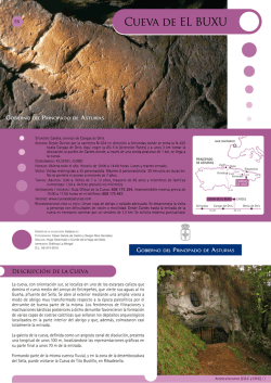 Gu&iacute;a cueva Buxu en pdf. - Centro de Arte Rupestre Tito Bustillo