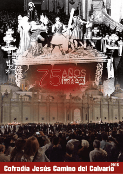 programa calvario 2015 - Jes&uacute;s Camino del Calvario