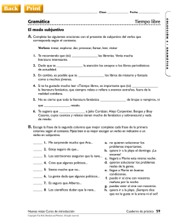 Gram&aacute;tica Tiempo libre - Fort Bend ISD / Homepage