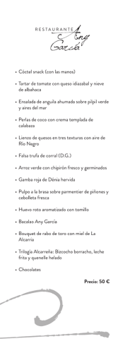 &bull; C&oacute;ctel snack (con las manos) &bull; Tartar de tomate con