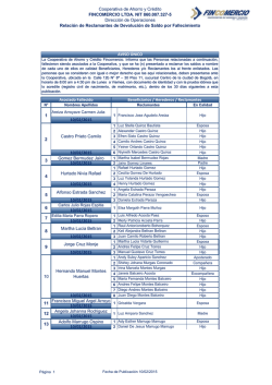 Listado aprobado para reclamaci&oacute;n agosto y
