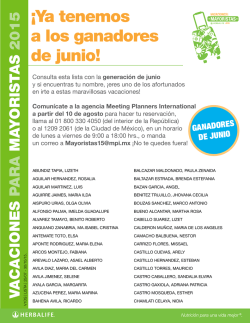 &iexcl;Ya tenemos a los ganadores de junio!