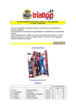 Hoy se ha celebrado el Duatl&oacute;n de Rivas y ah&iacute; tenemos los