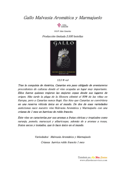 Gallo Malvas&iacute;a Arom&aacute;tica y Marmajuelo