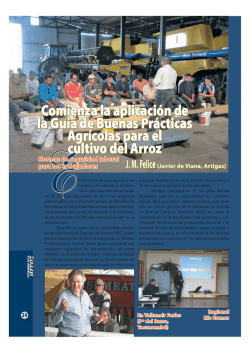 Comienza la aplixaci&oacute;n de la Gu&iacute;a de Buenas Pr&aacute;cticas Agr&iacute;colas
