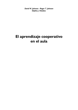 El aprendizaje cooperativo en el aula