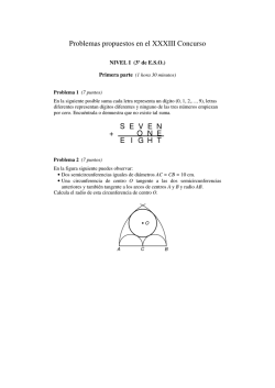 Problemas del XXXIII concurso PUIG ADAM