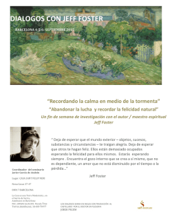 Recordando la calma en medio de la tormenta