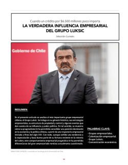 la verdadera influencia empresarial del grupo luksic
