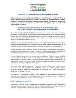 EL ROL DEL ESTADO Y EL BUEN GOBIERNO