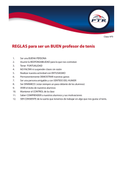 REGLAS para ser un BUEN profesor de tenis
