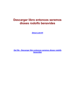 Descargar libro entonces seremos dioses rodolfo