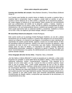 Libros sobre adopci&oacute;n para padres Cuentos para familias del