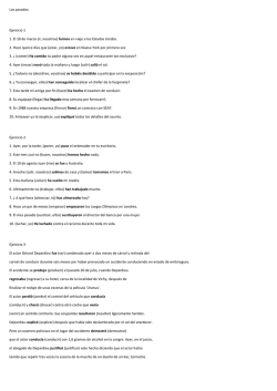 Los pasados. Ejercicio 1 1. El 10 de marzo (ir, nosotros) fuimos en