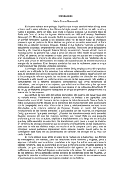 1 Introducci&oacute;n Mar&iacute;a Emma Mannarelli Es bueno trabajar este