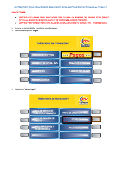instructivo recaudo cajeros ath/grupo aval