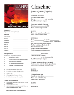 Clozeline: Spanish cloze activity worksheet with music