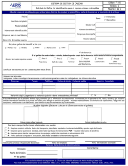 Solicitud de Gafete - Aeropuerto Internacional Juan Santamar&iacute;a
