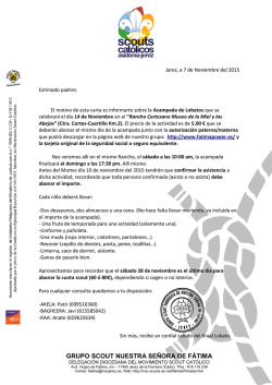 GRUPO SCOUT NUESTRA SE&Ntilde;ORA DE F&Aacute;TIMA