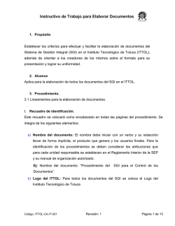 Todas las secciones del procedimiento deben llenarse, en caso de