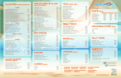 Men&uacute; - Ponte Almeja