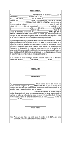 MODELO Poder Legal Sin Testigos