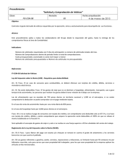 PO-CON-08 Solicitud y Comprobaci&oacute;n de vi&aacute;ticos Rev.05