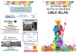 Fiestas Cinco Villas 2015