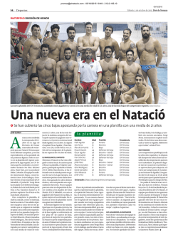 &bull;> Se han cubierto las cinco bajas apostando por la cantera en una