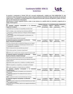 Cuestionario SUSES/ISTAS 21 IST Versi&oacute;n Breve