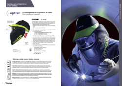 La nueva generaci&oacute;n de pantallas de soldar Weldcap, soldar nunca