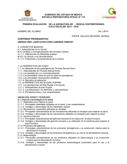 contenido programatico unidad uno: &iquest;qu&eacute; es esa cosa llamada