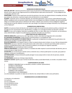 DERECHOS REALES 1ER PARCIAL Clerc
