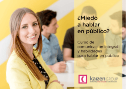 &iquest;Miedo a hablar en p&uacute;blico?