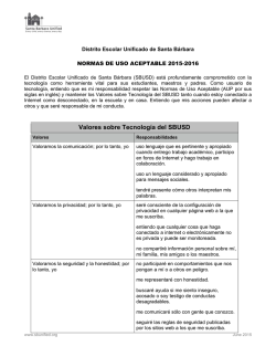 Normas de uso aceptable - Santa Barbara Unified School District