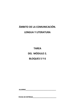 LENGUA M&oacute;dulo 2. Bloques 5 y 6