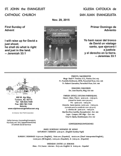 ST. JOHN the EVANGELIST CATHOLIC CHURCH IGLESIA