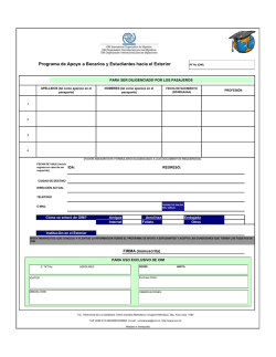 Programa de Apoyo a Becarios y Estudiantes hacia el Exterior