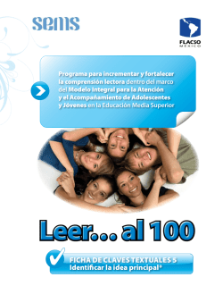 FIchA de clAves textuAles 5 Identificar la idea