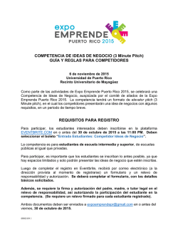 COMPETENCIA DE IDEAS DE NEGOCIO