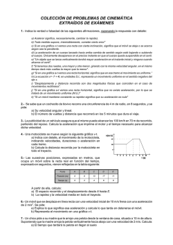 Problemas de cinem&aacute;tica para repasar