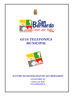 Direcci&oacute;n - sanbernardo.cl