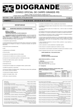 DI&Aacute;RIO OFICIAL DE CAMPO GRANDE-MS