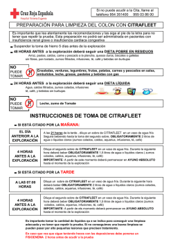 INSTRUCCIONES DE TOMA DE CITRAFLEET