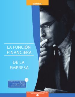LA FUNCI&Oacute;N FINANCIERA DE LA EMPRESA