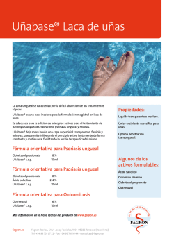 INFORMACION U&Ntilde;ABASE&reg; Laca de u&ntilde;as