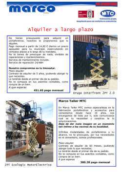 Alquiler a largo plazo - Marco Taller Portaf&eacute;retros